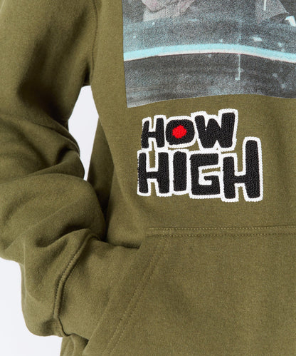 Reason Clothing Deals How High Study High Graphic Hoodie - Olive Green