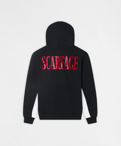 Reason Clothing Special Offer Scarface Tony Montana Zip Hoodie - Black