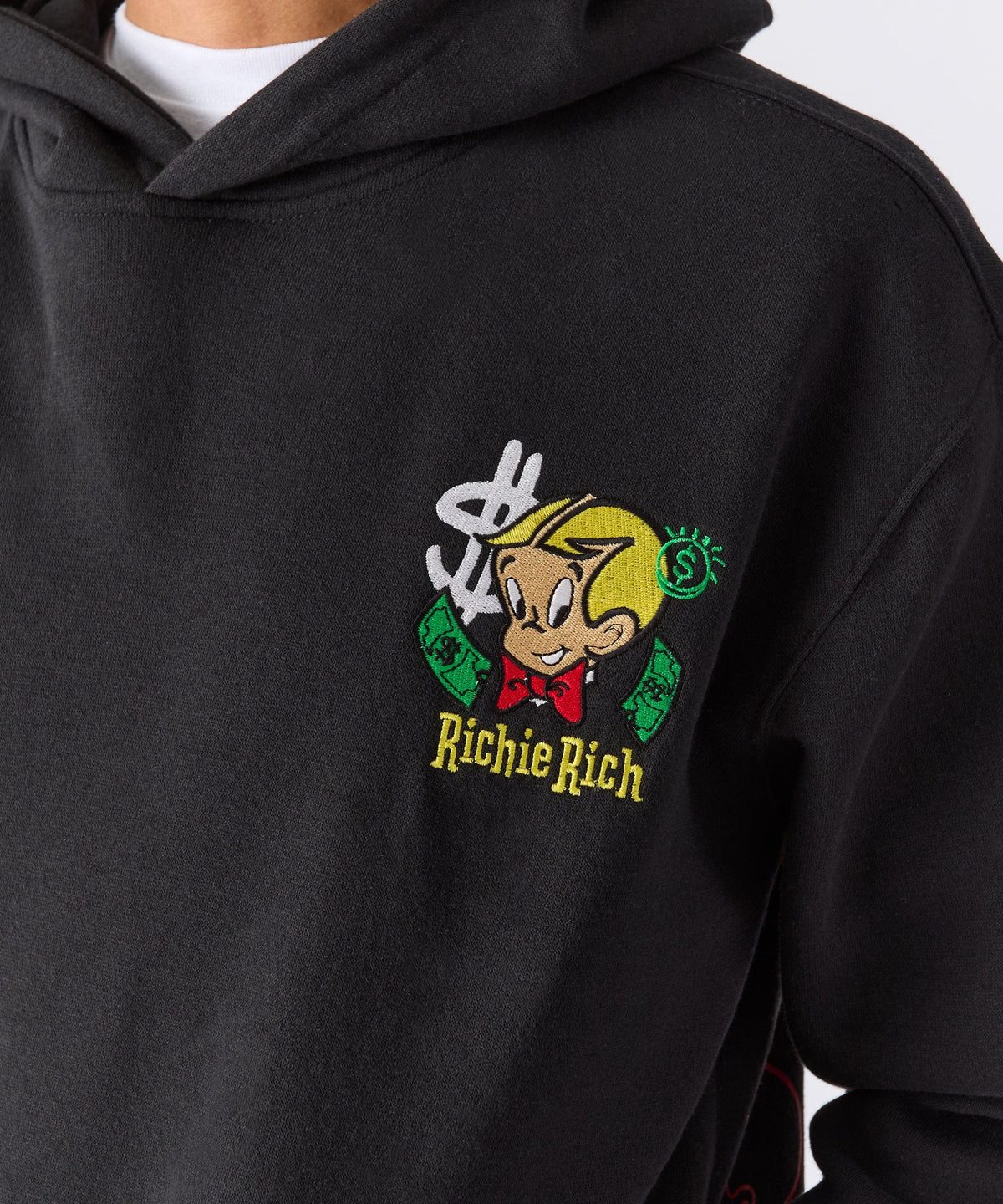 Reason Clothing New Richie Rich We Keep Winning Graphic Hoodie - Black
