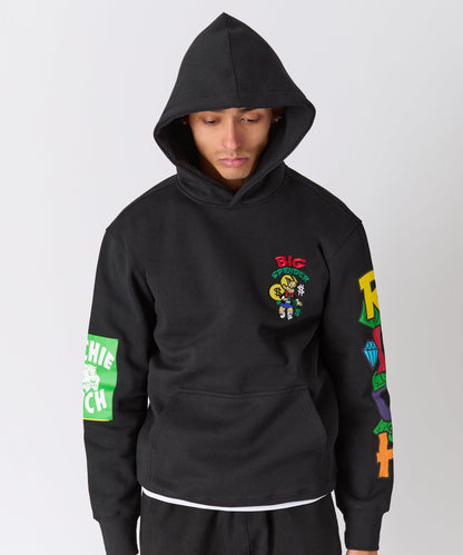 Reason Clothing Great Value Richie Rich Big Spender Graphic Hoodie - Black