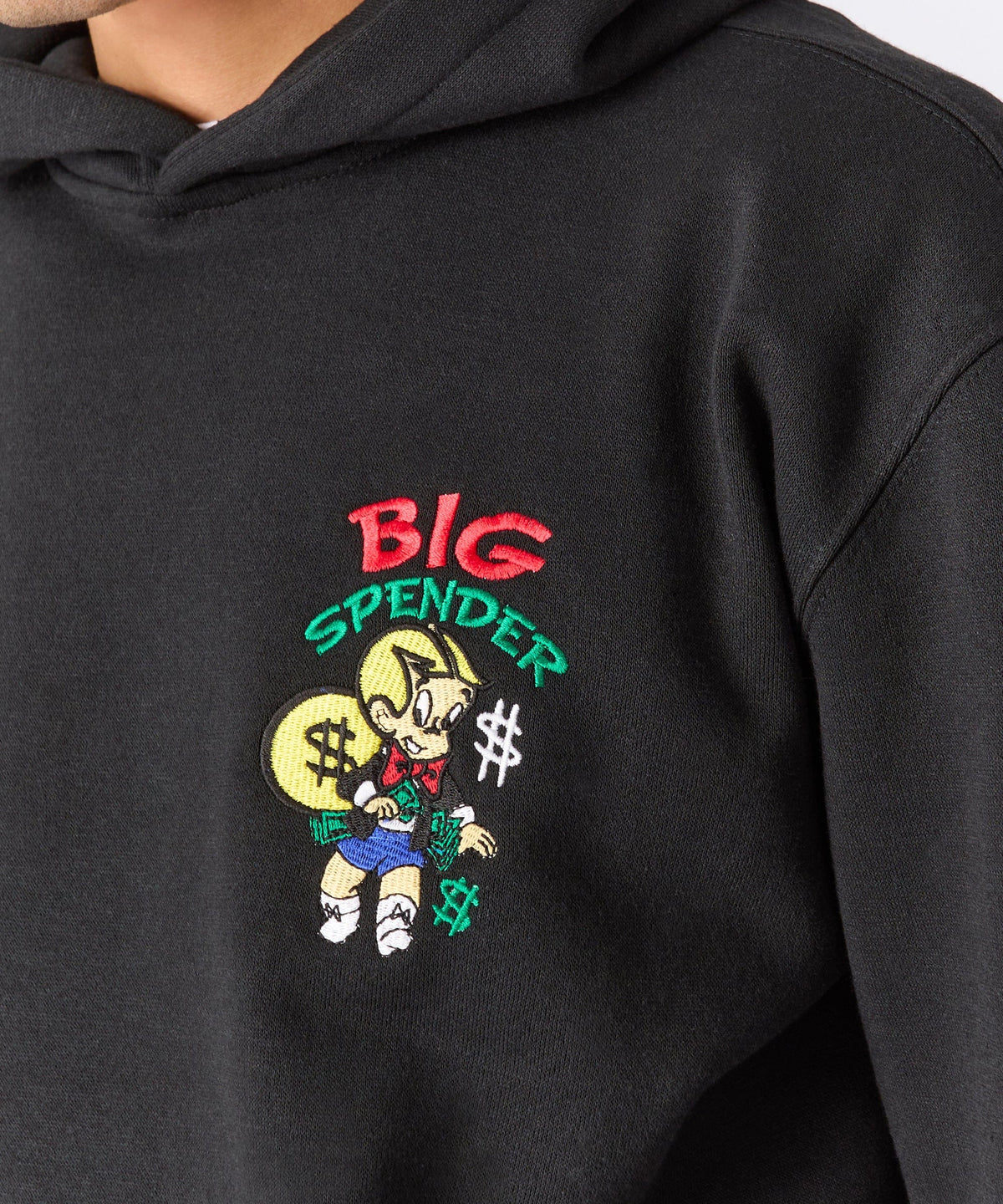 Reason Clothing Great Value Richie Rich Big Spender Graphic Hoodie - Black