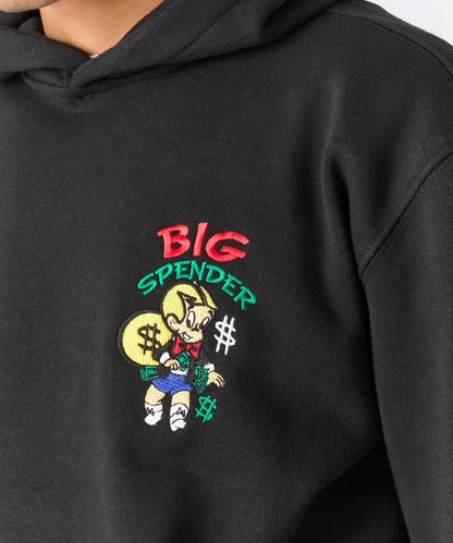 Reason Clothing Great Value Richie Rich Big Spender Graphic Hoodie - Black