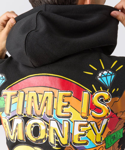Reason Clothing Great Value Richie Rich Big Spender Graphic Hoodie - Black