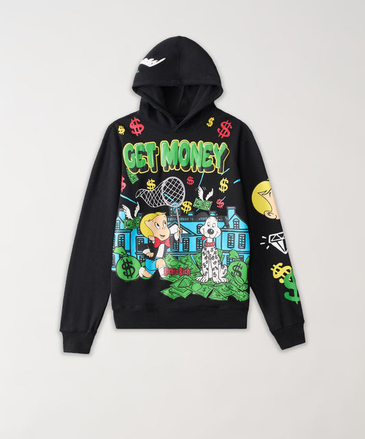 Reason Clothing Trusted Richie Rich Get Money Graphic Hoodie - Black