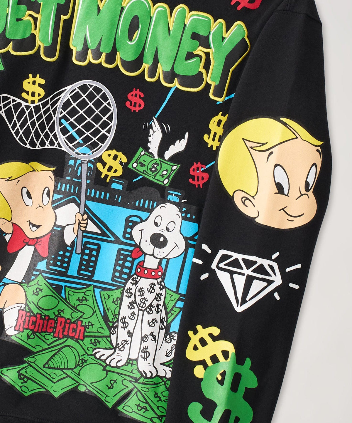 Reason Clothing Trusted Richie Rich Get Money Graphic Hoodie - Black