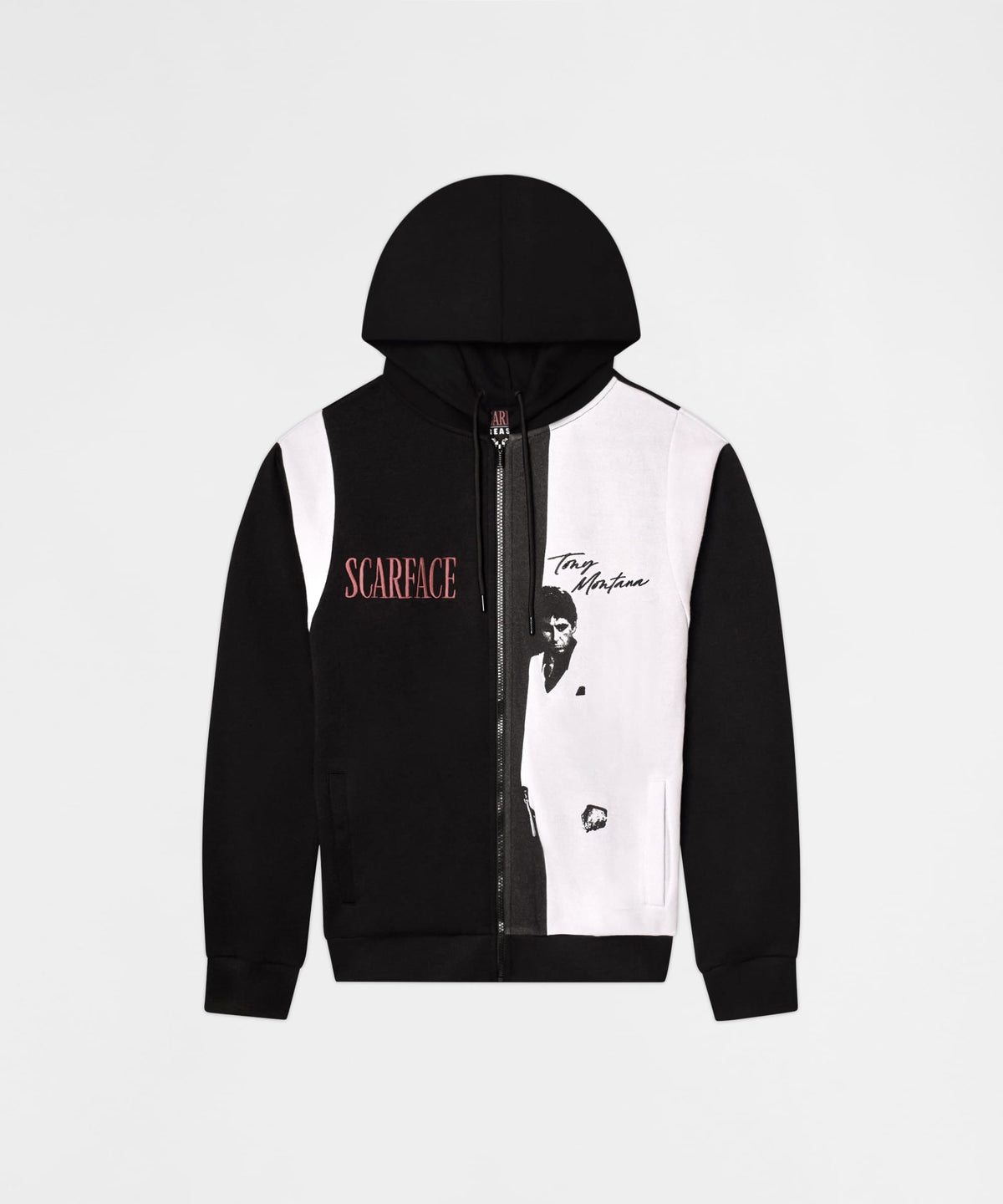 Reason Clothing Smart Buy Scarface Tony Montana Full Zip Hoodie - Black