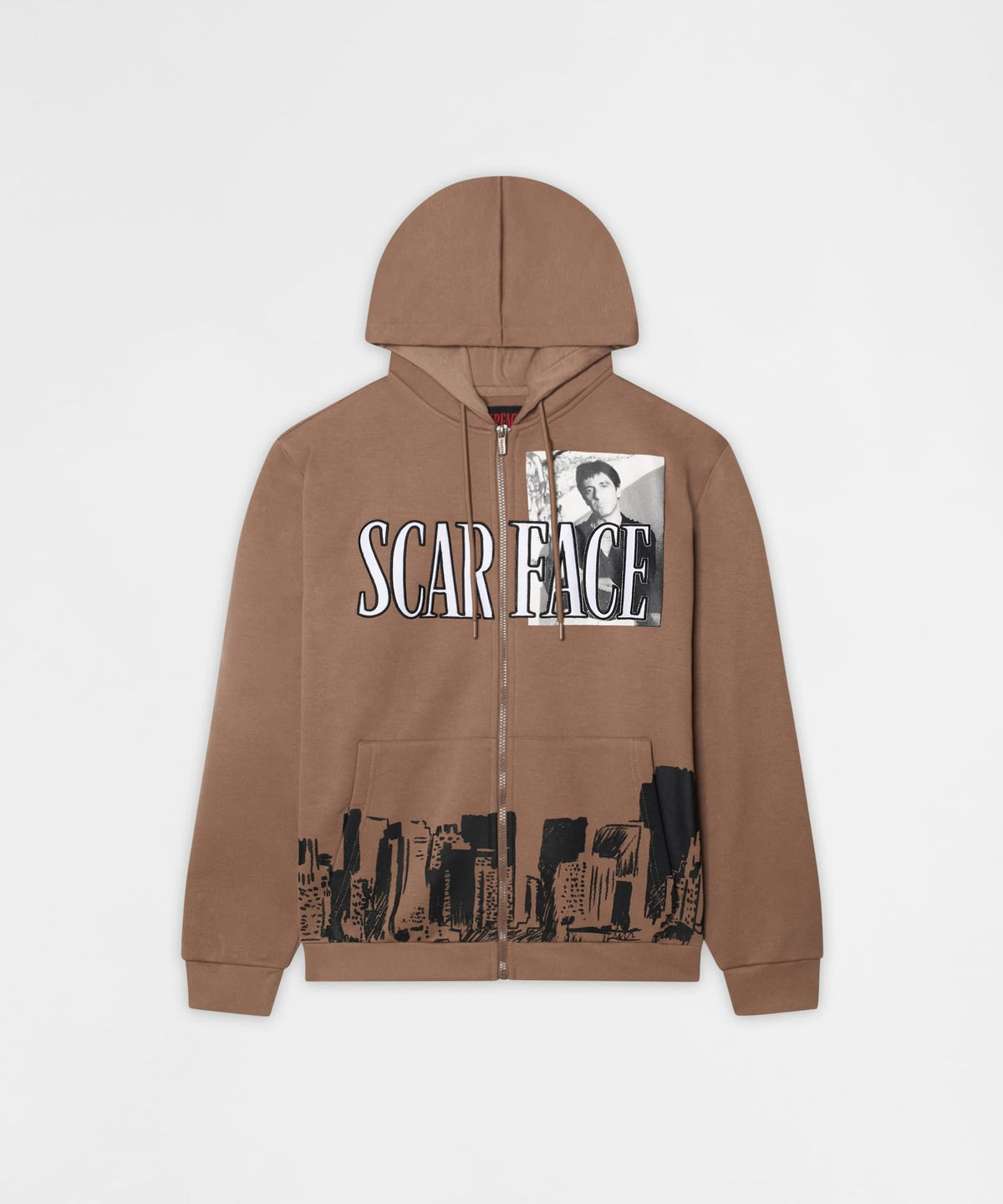 Reason Clothing Signature Scarface Full Zip Hoodie - Brown