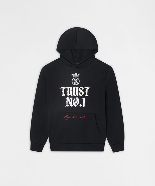Reason Clothing Premium Trust No. 1 Graphic Long Sleeve Hoodie - Black