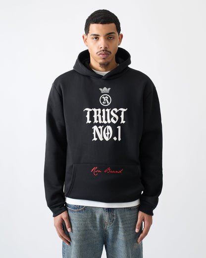 Reason Clothing Premium Trust No. 1 Graphic Long Sleeve Hoodie - Black
