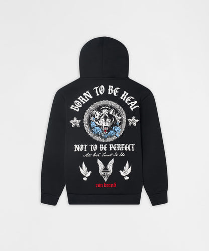 Reason Clothing Premium Trust No. 1 Graphic Long Sleeve Hoodie - Black