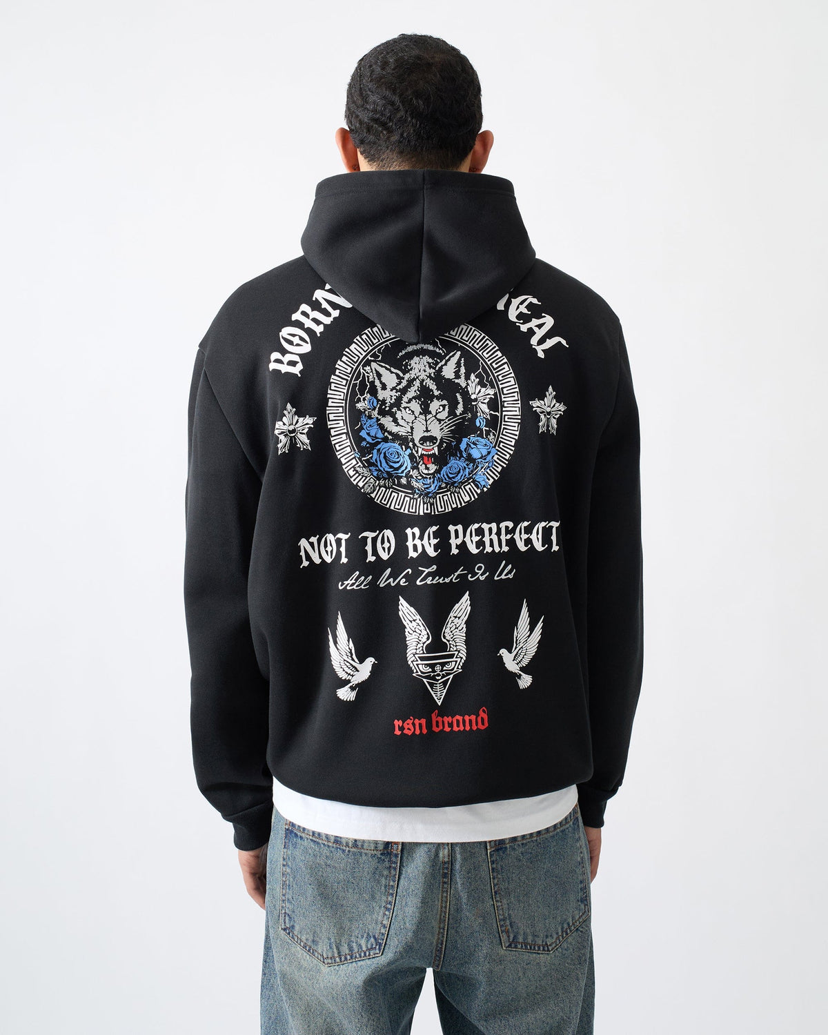 Reason Clothing Premium Trust No. 1 Graphic Long Sleeve Hoodie - Black