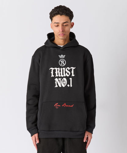 Reason Clothing Premium Trust No. 1 Graphic Long Sleeve Hoodie - Black