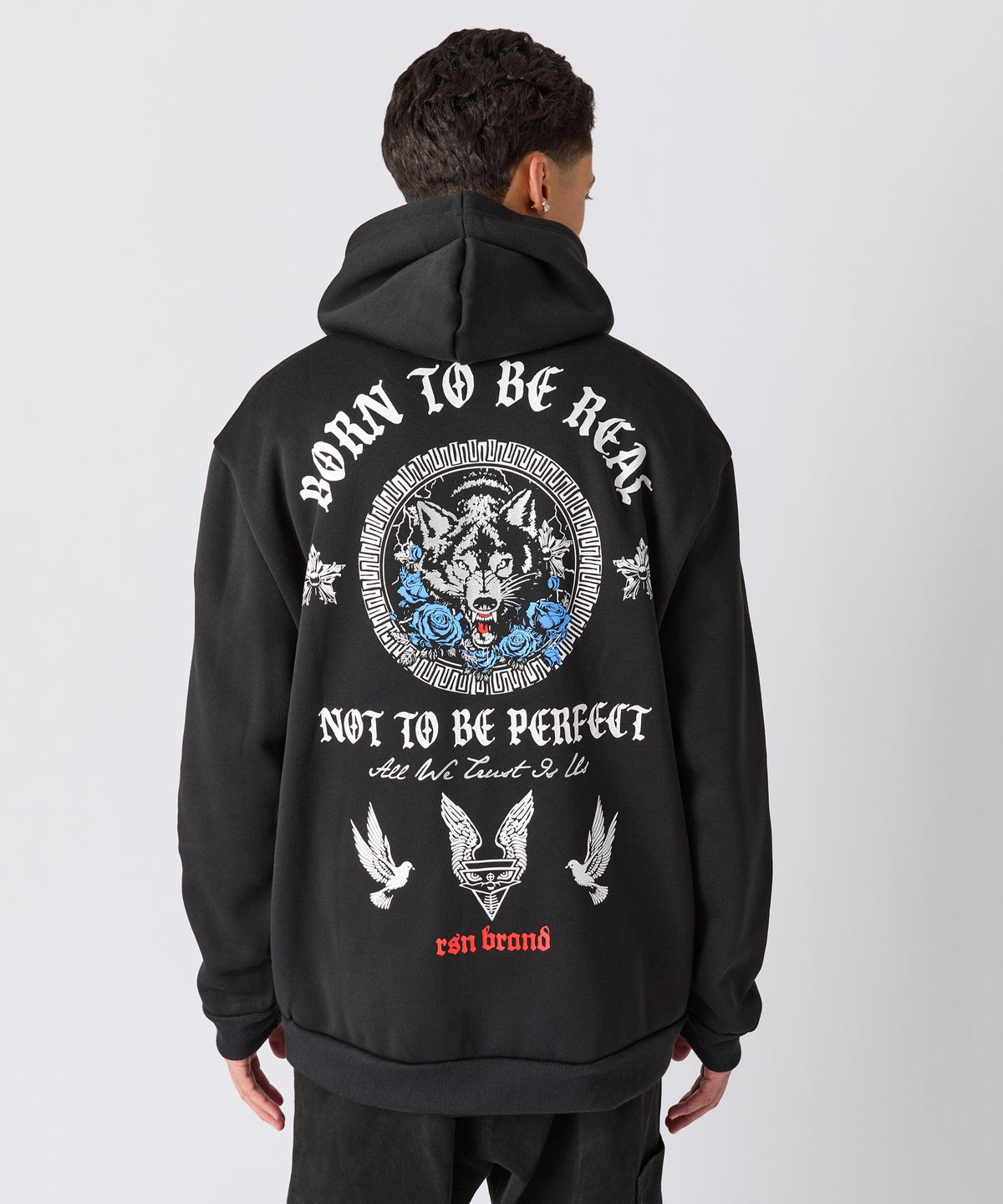 Reason Clothing Premium Trust No. 1 Graphic Long Sleeve Hoodie - Black