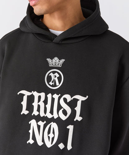 Reason Clothing Premium Trust No. 1 Graphic Long Sleeve Hoodie - Black
