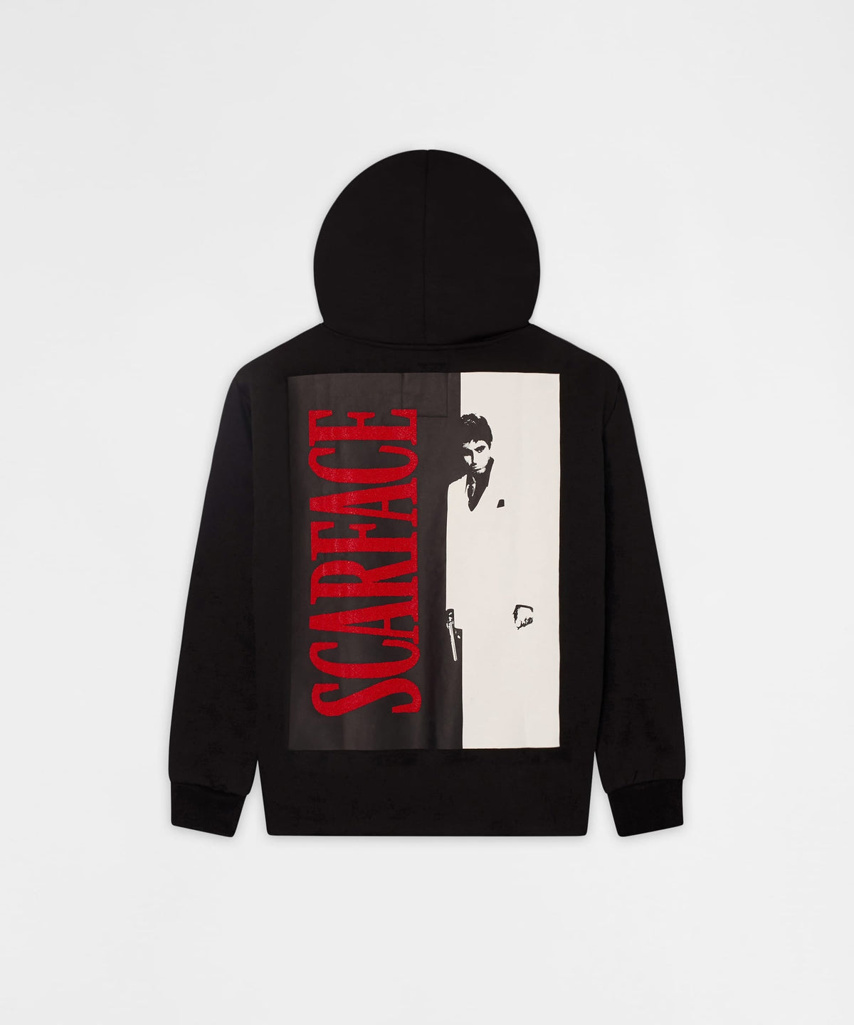 Reason Clothing Popular Scarface Tony Montana Graphic Back Print Hoodie - Black