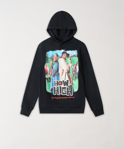 Reason Clothing Deals How High They've Got Their Degrees Graphic Hoodie - Black