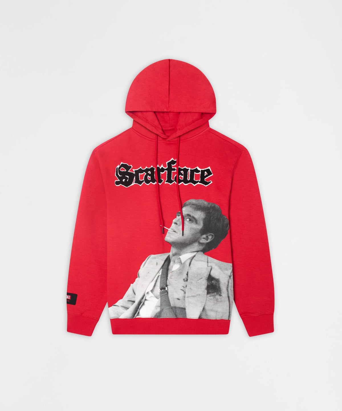 Reason Clothing Sale Scarface Kingpin Graphic Fleece Hoodie - Red