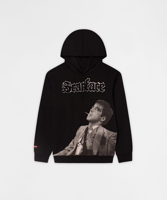 Reason Clothing Top Pick Scarface Old English Hoodie - Black