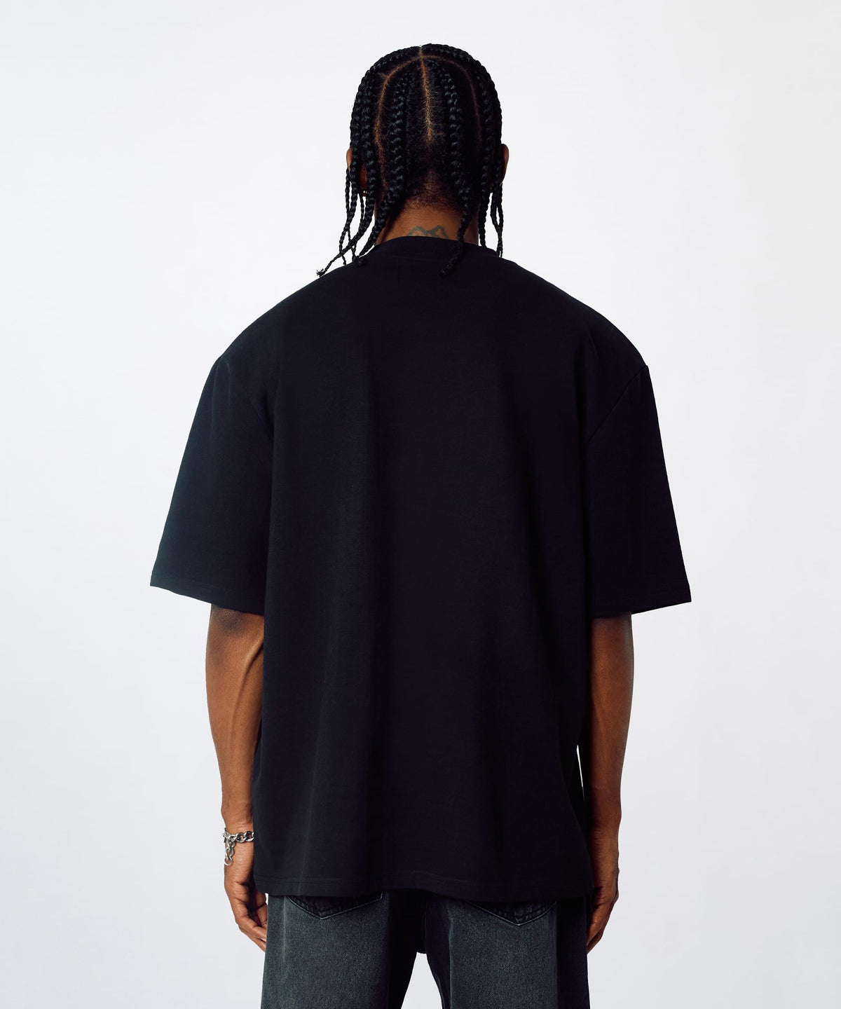 Reason Clothing Hot Sale Untouchable Chenille Patched Short Sleeve Tee - Black