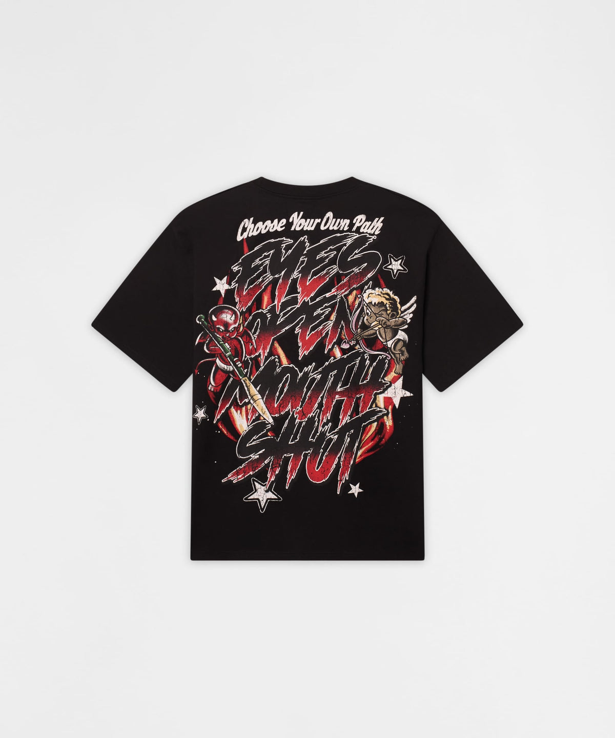 Reason Clothing Premium Move In Silence Washed Short Sleeve Tee - Black