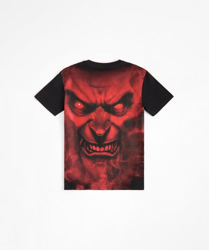 Reason Clothing Deals Dodge Demon Graphic Short Sleeve Tee - Black