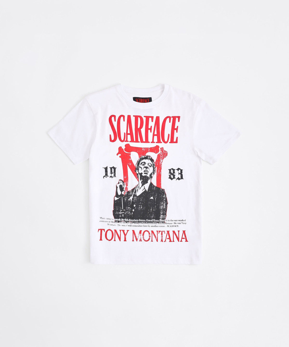 Reason Clothing Deals Scarface Tony Montana Short Sleeve Tee - White