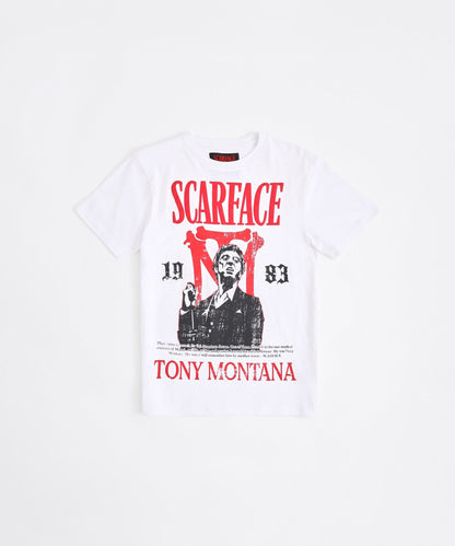 Reason Clothing Deals Scarface Tony Montana Short Sleeve Tee - White