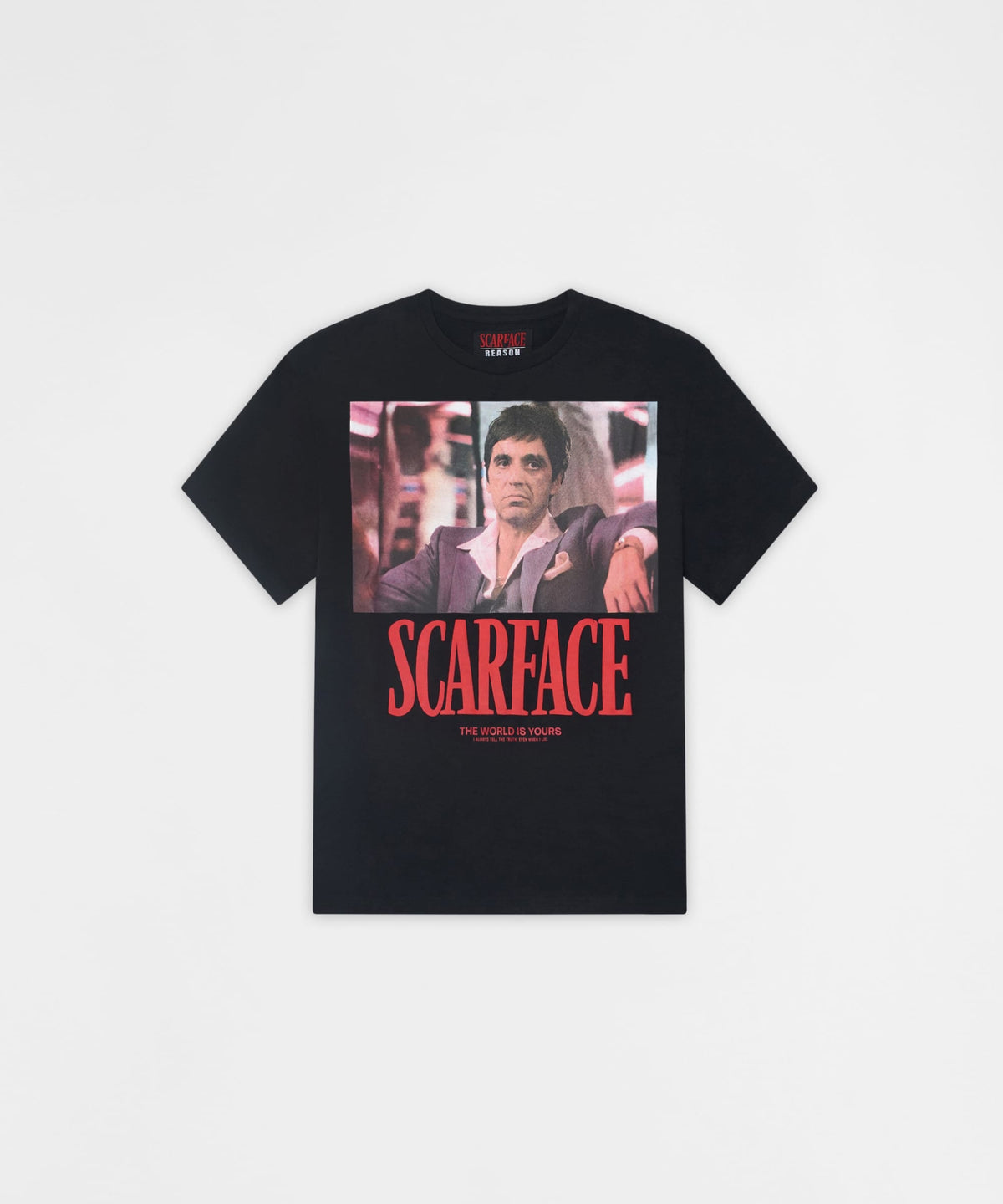 Reason Clothing Hot Sale Scarface Short Sleeve Tee - Black