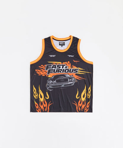 Reason Clothing Trending Fast & Furious Burnout Women's Plus Size Sleeveless Basketball Jersey