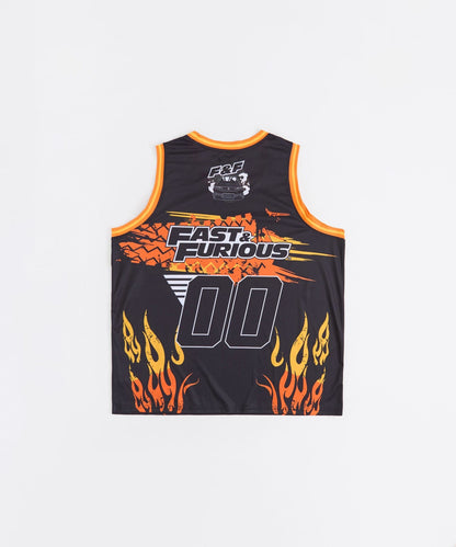 Reason Clothing Trending Fast & Furious Burnout Women's Plus Size Sleeveless Basketball Jersey