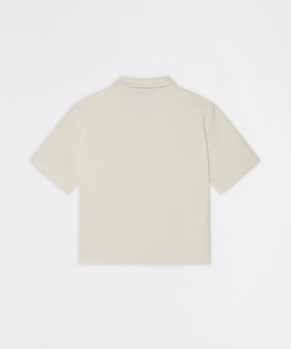 Reason Clothing Deals Essential Button-Down Textured Short Sleeve Shirt - Beige