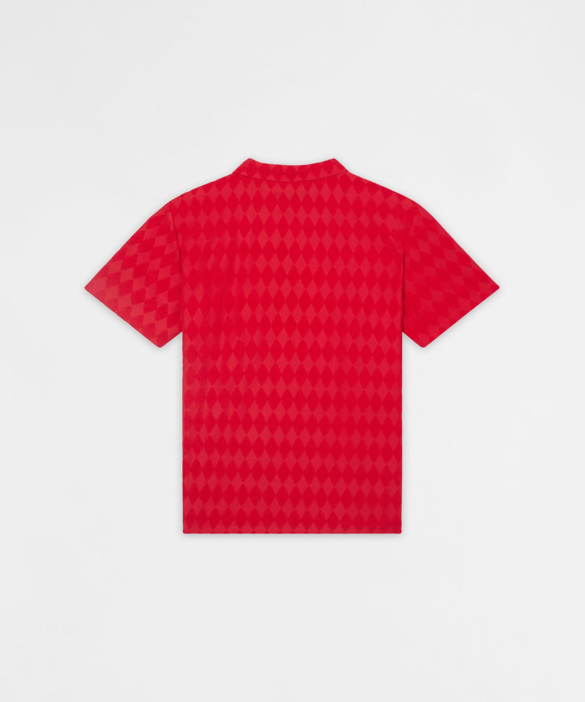 Reason Clothing Premium Diamond Viscose Button-Down Shirt - Red