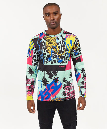 Reason Clothing Classic Drippy Long Sleeve Tee