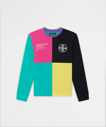 Reason Clothing Latest Nolan Color Blocked Long Sleeve Tee