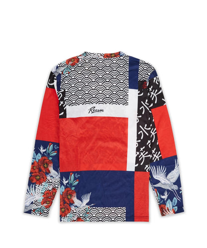 Reason Clothing Special Offer Swans All Over Print Long Sleeve Tee
