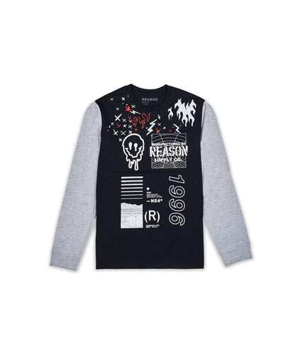 Reason Clothing Essential Plus Size Brent Ls Tee