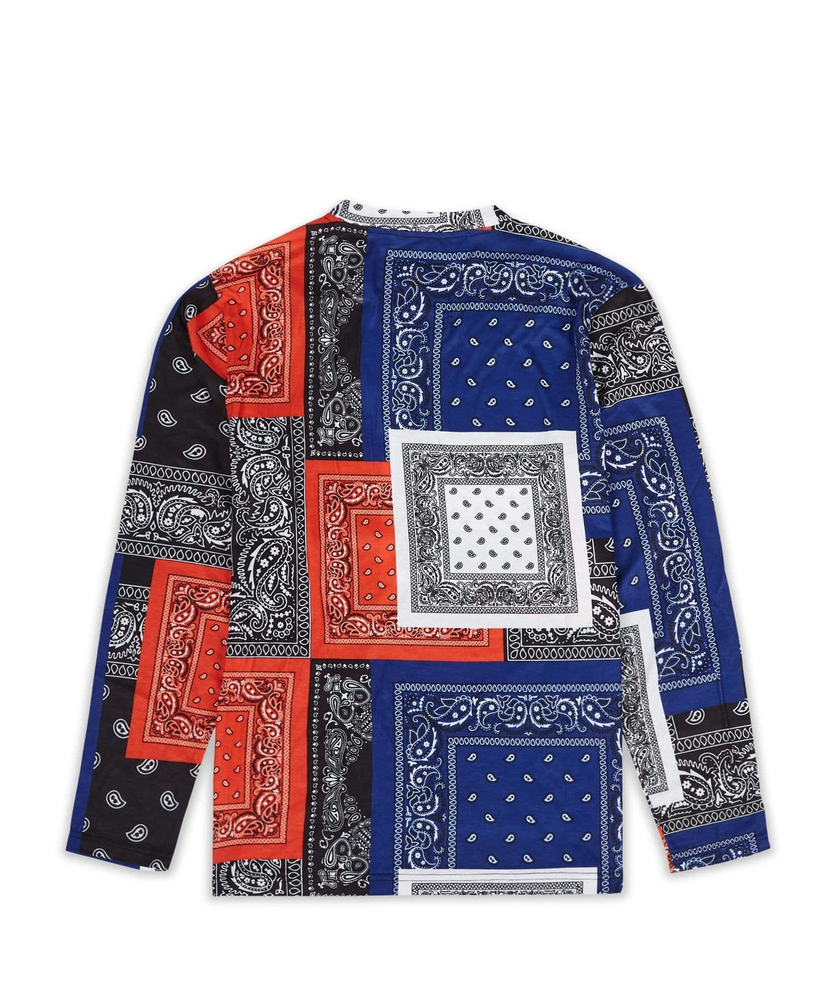Reason Clothing Discount Flag Bandana Print Long Sleeve Tee