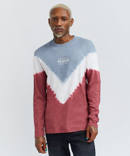 Reason Clothing New Long Sleeve Tie Dye Tee Regular Is Live