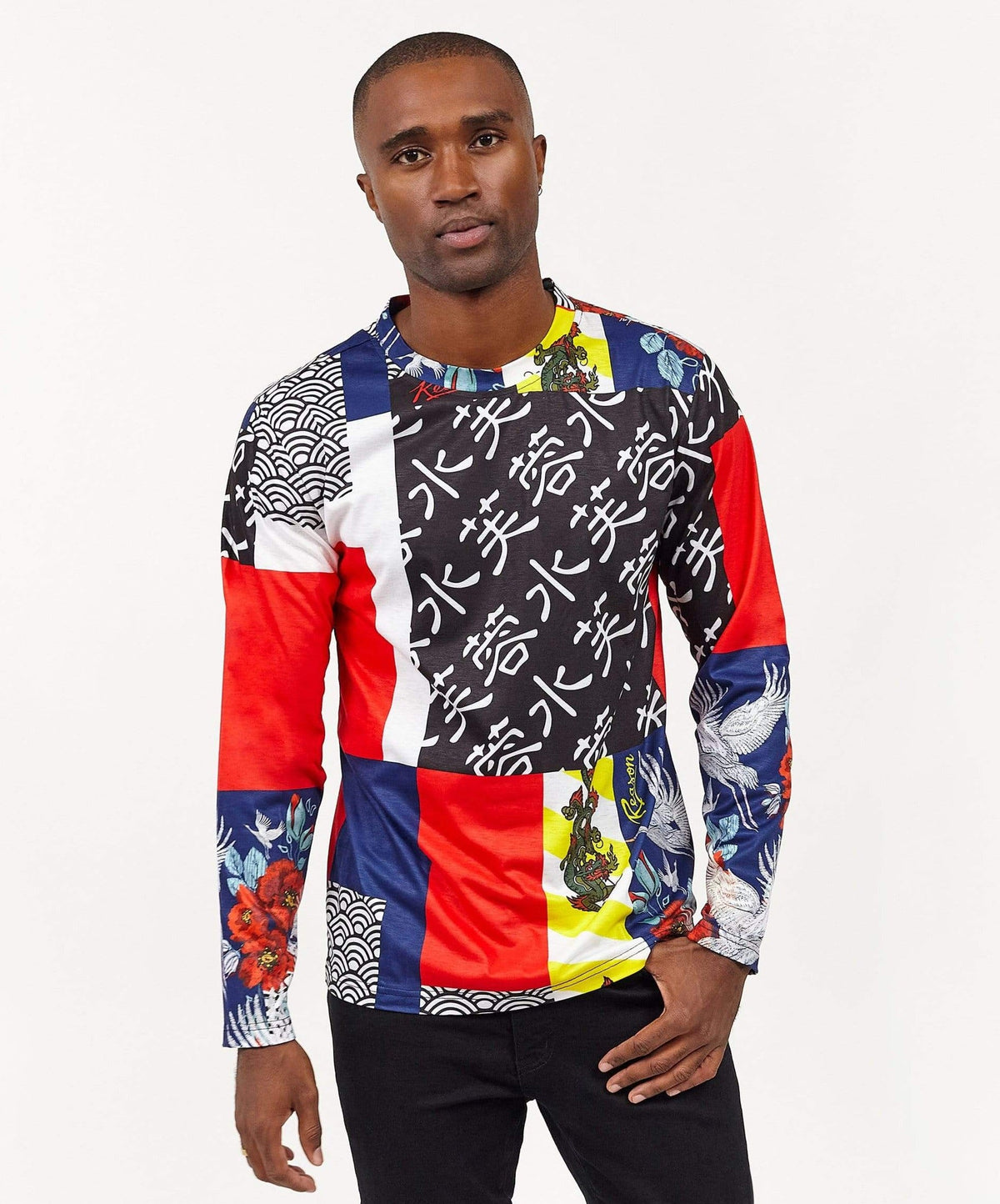 Reason Clothing Sale Swan Long Sleeve Tee