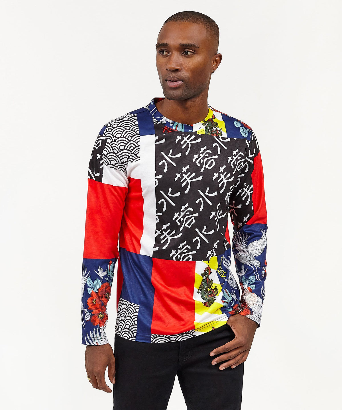 Reason Clothing Sale Swan Long Sleeve Tee