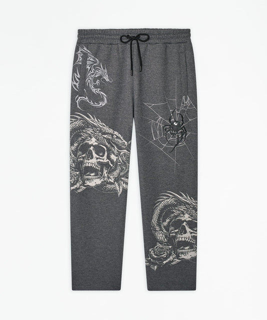 Reason Clothing Essential Victoria Embroidered Jogger - Grey