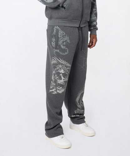 Reason Clothing Essential Victoria Embroidered Jogger - Grey