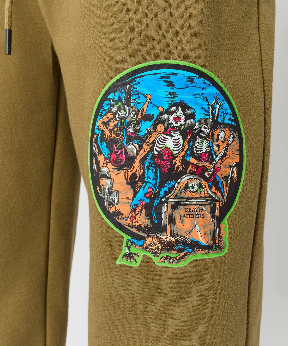 Reason Clothing Hot Sale Mishka Band Sweatpants - Olive Green