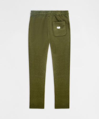 Reason Clothing Premium Classic Open Hem Pant - Olive Green