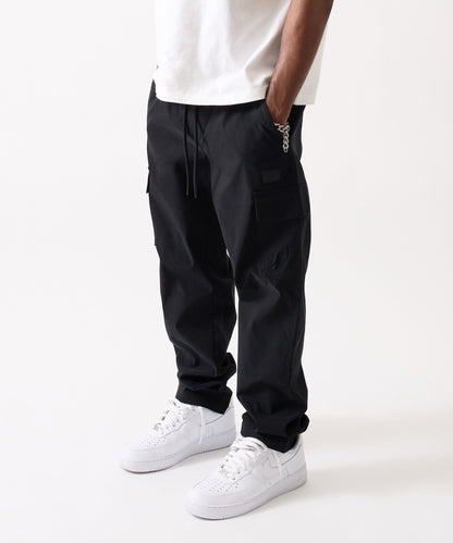 Reason Clothing Hot Sale Utility Nylon Cargo Pants - Black
