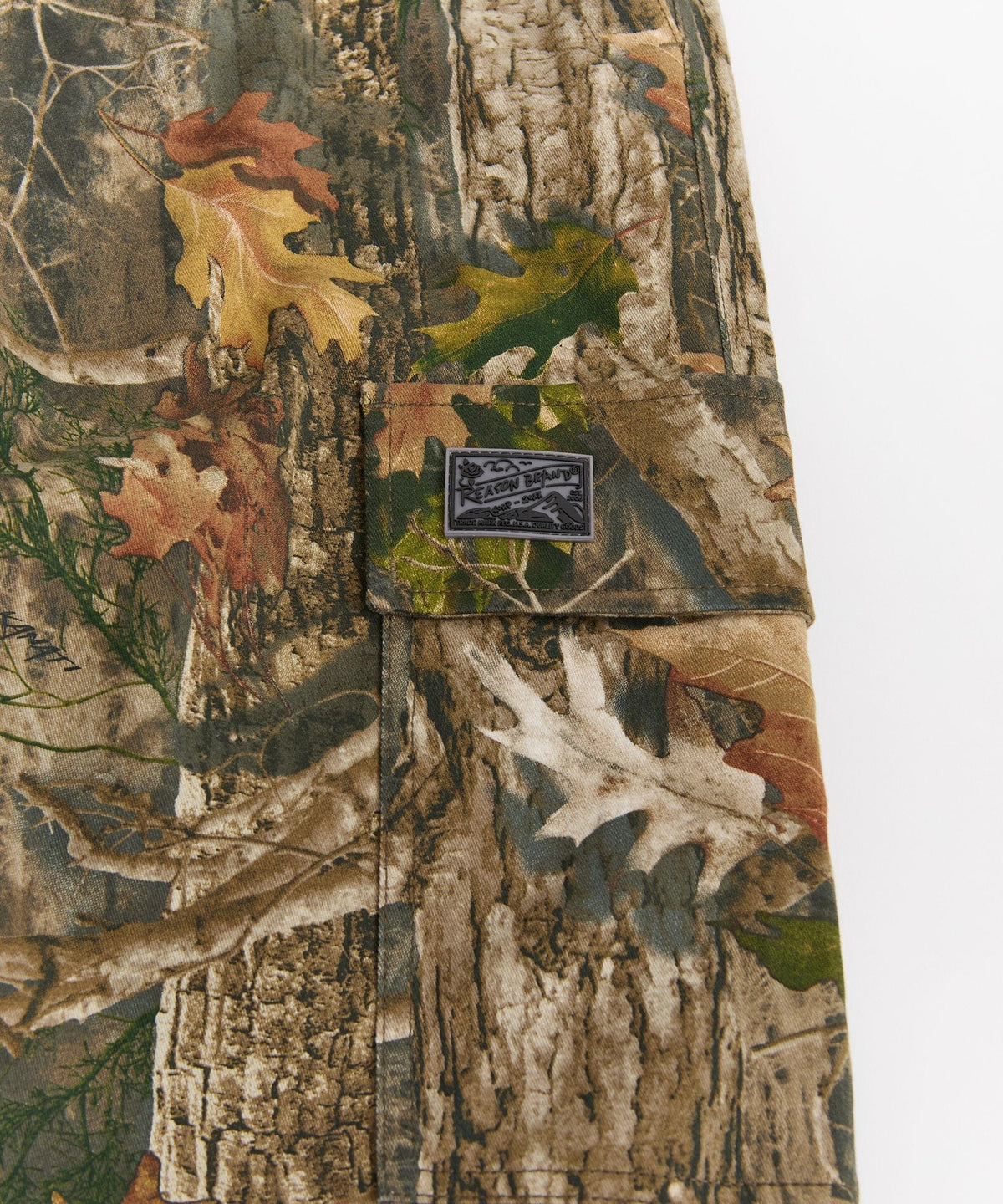 Reason Clothing Hot Sale Real Camo Relaxed Fit Cargo Twill Pants - Brown Tree