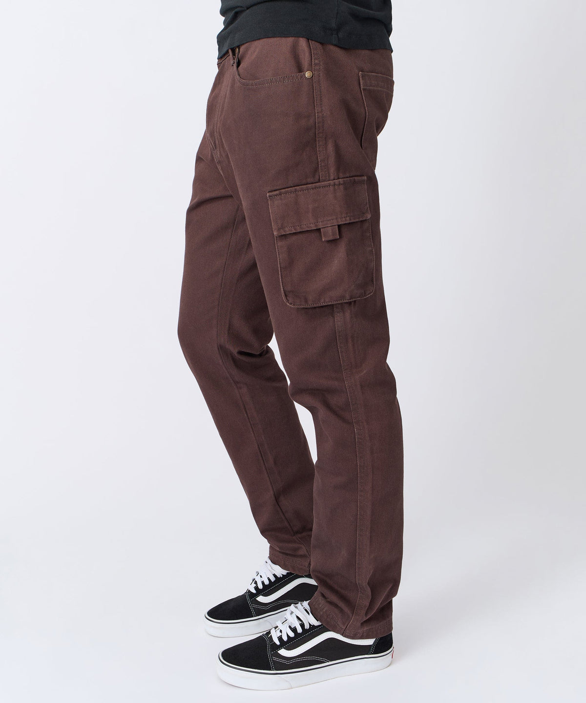 Reason Clothing Sale Utility Cargo Pants - Brown