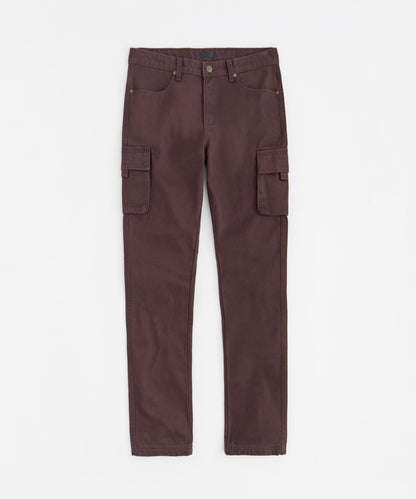 Reason Clothing Sale Utility Cargo Pants - Brown