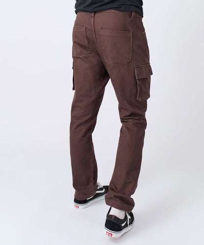 Reason Clothing Sale Utility Cargo Pants - Brown