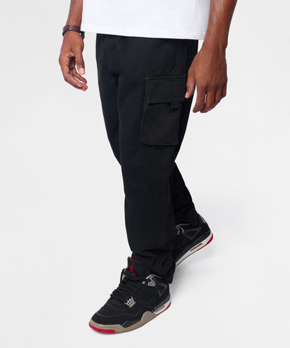 Reason Clothing Best Seller Classic Utility Cargo Pants - Black